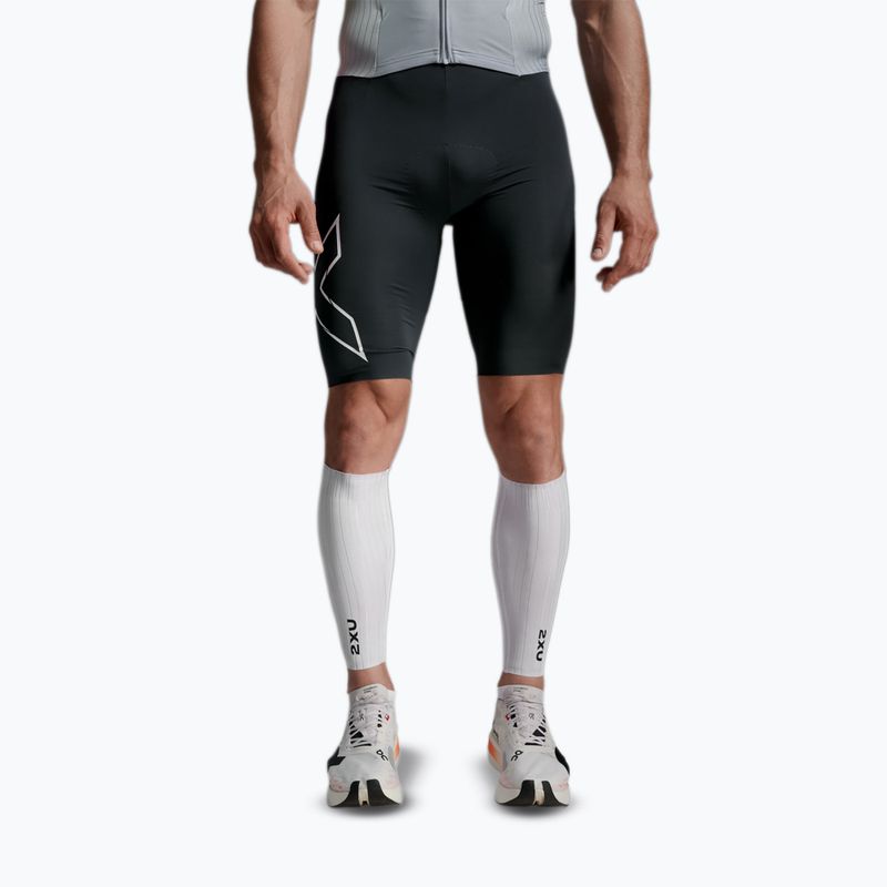 Пов'язки аеродинамічні 2XU Light Speed Aero Calf Guards white/black 5