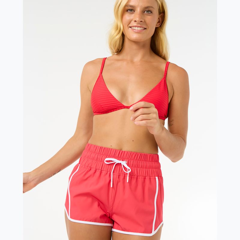 Шорти для плавання жіночі Rip Curl High Waist Retro Volley 3" hibiscus red 4