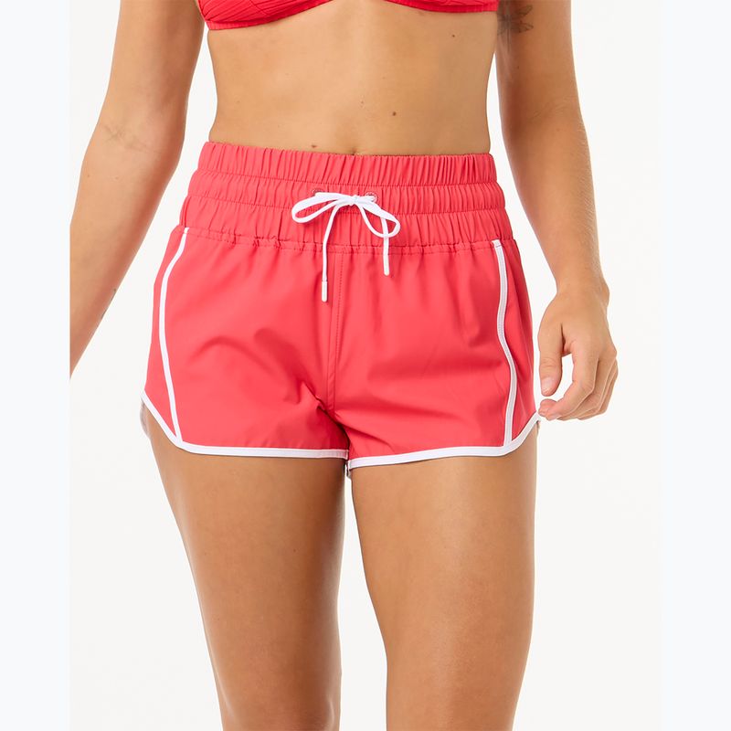 Шорти для плавання жіночі Rip Curl High Waist Retro Volley 3" hibiscus red 5