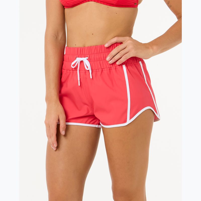 Шорти для плавання жіночі Rip Curl High Waist Retro Volley 3" hibiscus red 6