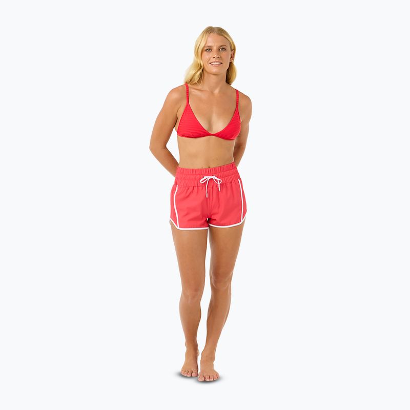Шорти для плавання жіночі Rip Curl High Waist Retro Volley 3" hibiscus red 2