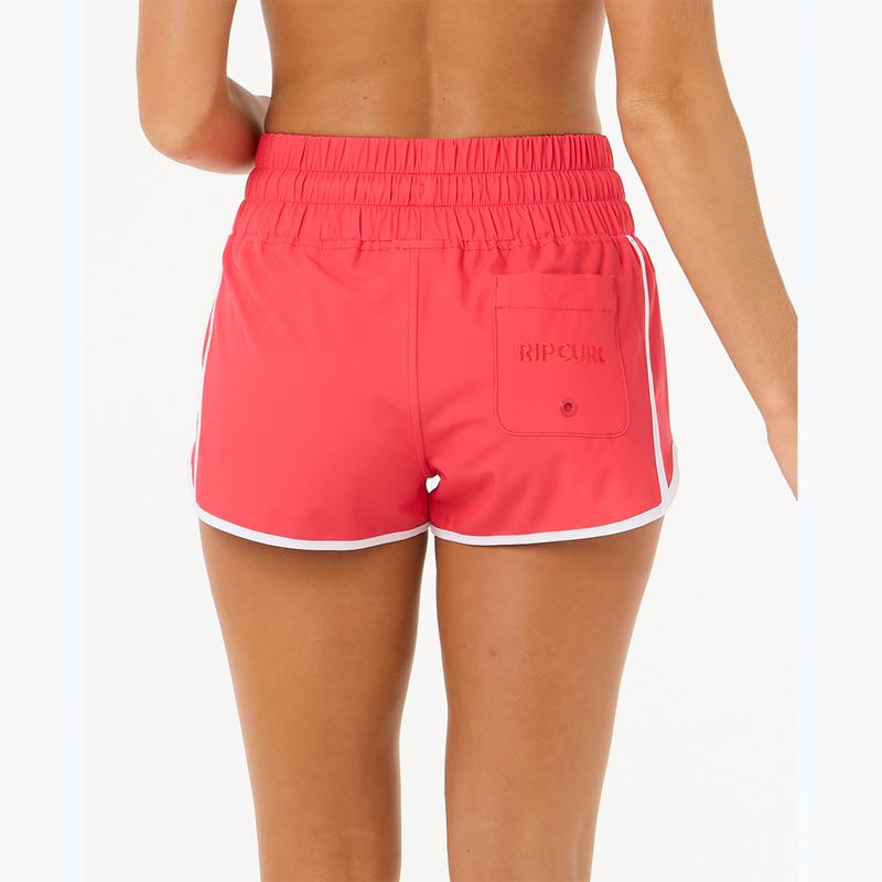 Шорти для плавання жіночі Rip Curl High Waist Retro Volley 3" hibiscus red 3