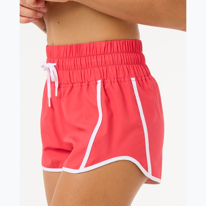 Шорти для плавання жіночі Rip Curl High Waist Retro Volley 3" hibiscus red 4