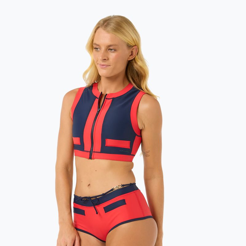 Верхня частина купальника Rip Curl Coco Short Sleeve Vest red/dark blue 4
