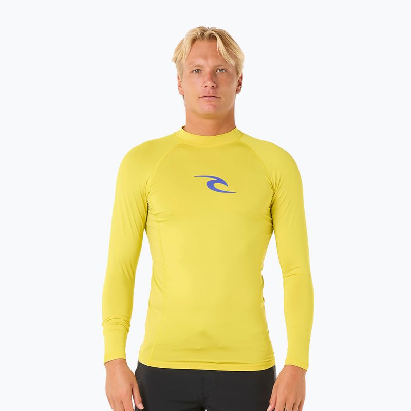 Лонгслів для плавання чоловічий Rip Curl Waves UPF Performance sulphur