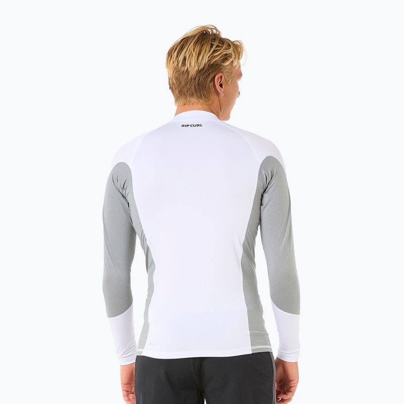 Лонгслів для плавання чоловічий Rip Curl Waves UPF Performance white 3