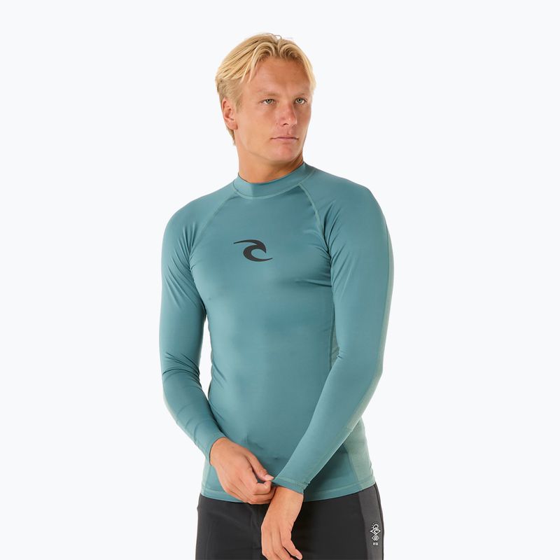 Лонгслів для плавання чоловічий Rip Curl Waves UPF Performance bluestone