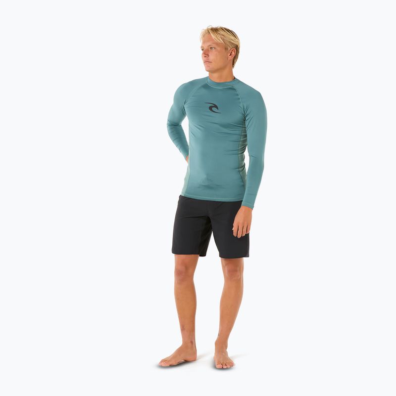 Лонгслів для плавання чоловічий Rip Curl Waves UPF Performance bluestone 2