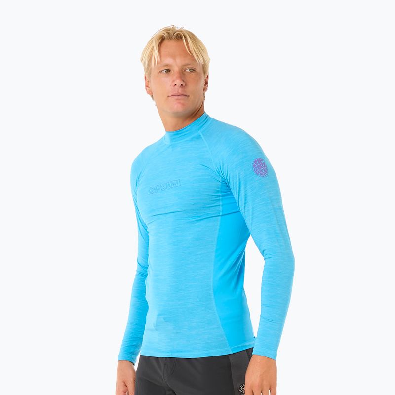 Лонгслів для плавання чоловічий Rip Curl Dawn Patrol UPF Performance blue paint 4