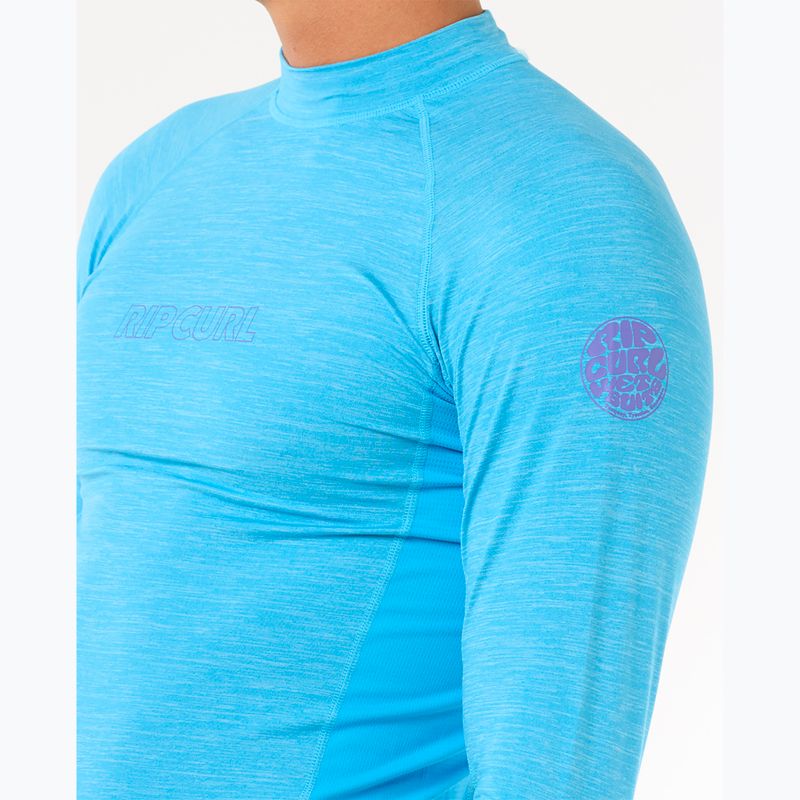 Лонгслів для плавання чоловічий Rip Curl Dawn Patrol UPF Performance blue paint 5