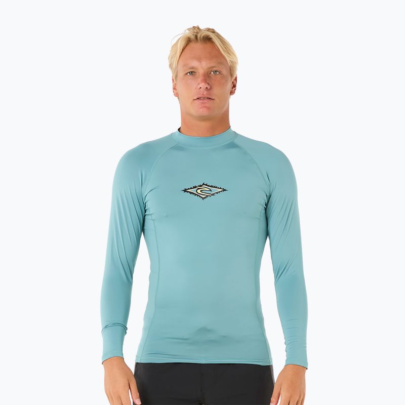 Лонгслів для плавання чоловічий Rip Curl Raw Energy UPF Performance blue lagoon