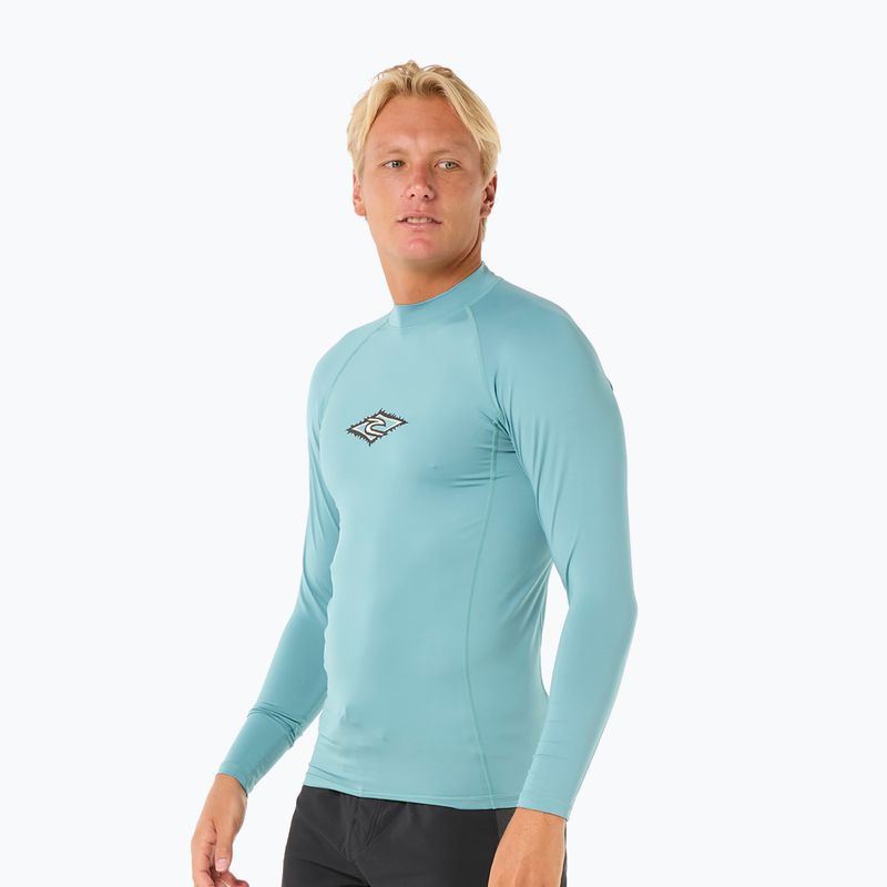 Лонгслів для плавання чоловічий Rip Curl Raw Energy UPF Performance blue lagoon 4