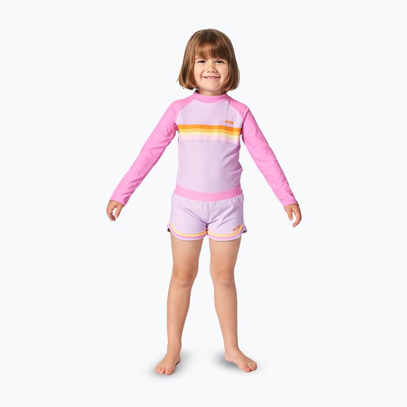 Лонгслів для плавання дитячий Rip Curl Rainbow Tide Rash Vest bright pink 2