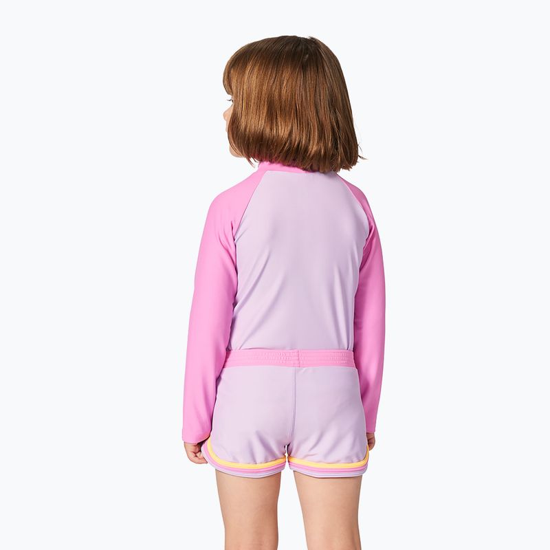 Лонгслів для плавання дитячий Rip Curl Rainbow Tide Rash Vest bright pink 3
