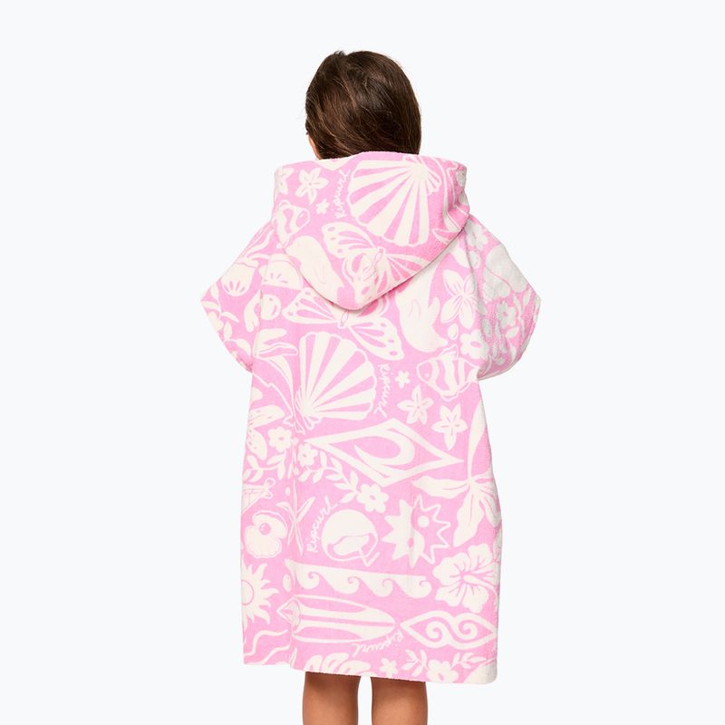 Пончо жіноче Rip Curl Mixed Snap Cotton Hooded pink 2