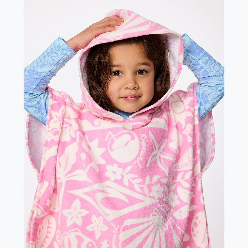 Пончо жіноче Rip Curl Mixed Snap Cotton Hooded pink 4