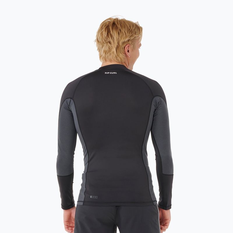 Чоловіча футболка з довгим рукавом для плавання Rip Curl Waves Upf Perf black 3