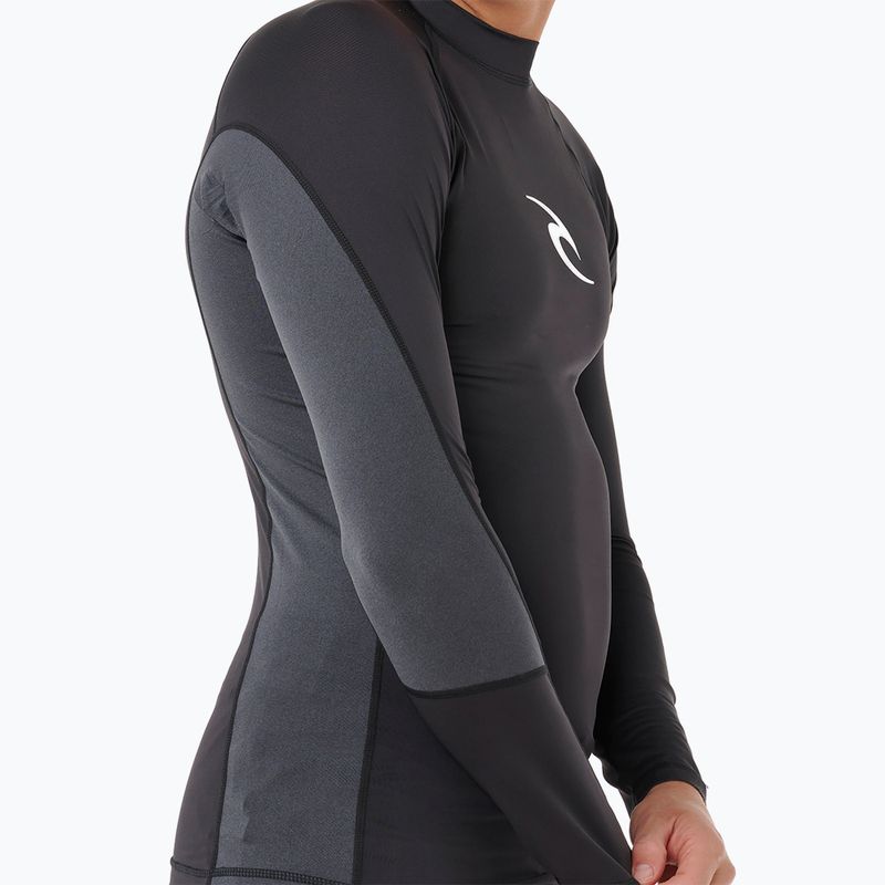 Чоловіча футболка з довгим рукавом для плавання Rip Curl Waves Upf Perf black 6