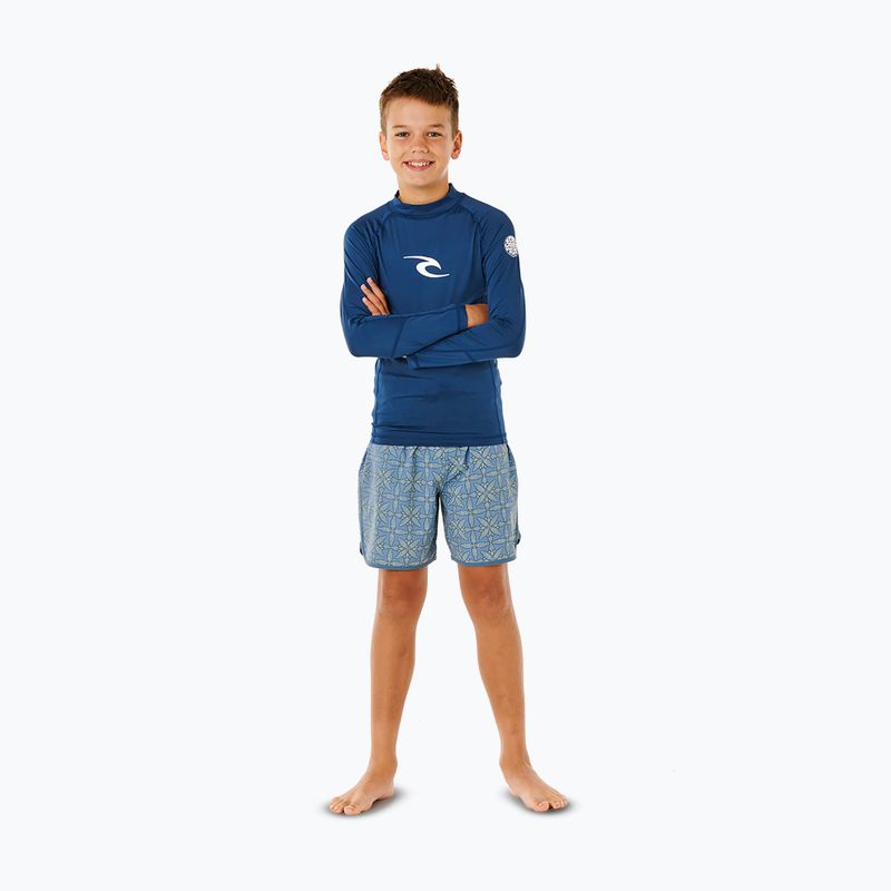 Дитячий лонгслів для плавання Rip Curl Waves Upf light navy 2