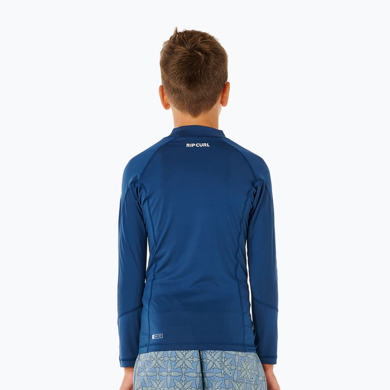 Дитячий лонгслів для плавання Rip Curl Waves Upf light navy 3