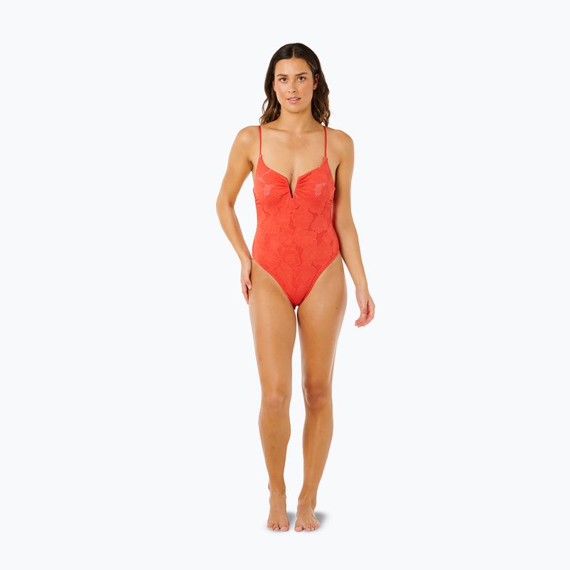 Жіночий суцільний купальник Rip Curl Oasis V Wire Multi Fit red 2