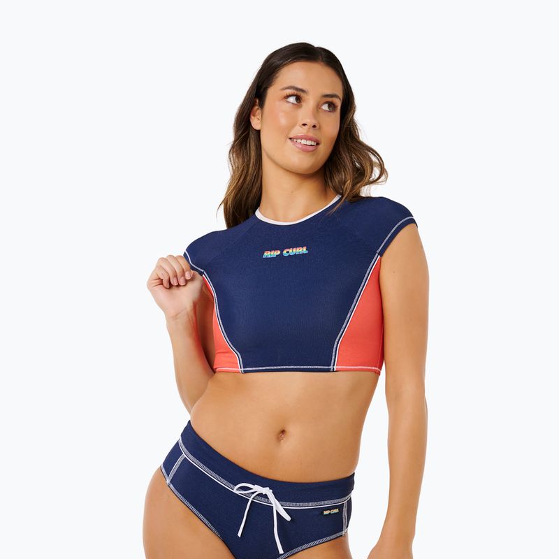 Футболка для плавання жіноча Rip Curl Surf Tide Crop Rashvest dark navy 5