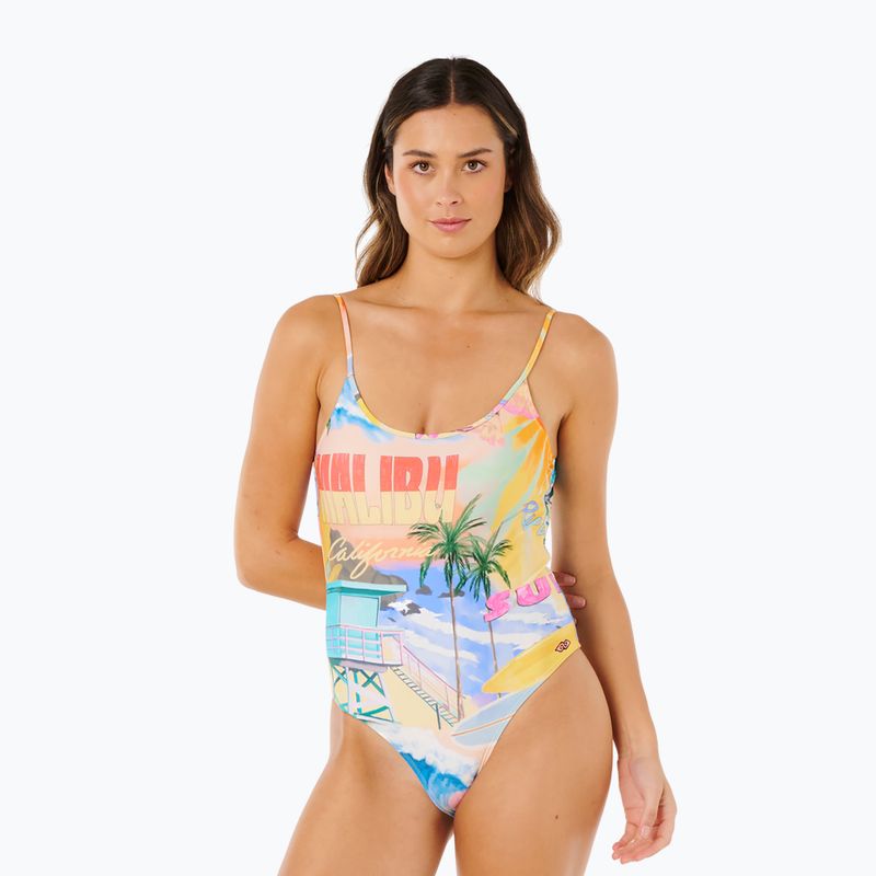 Жіночий суцільний купальник Rip Curl Hotel Malibu Cheeky multicolor