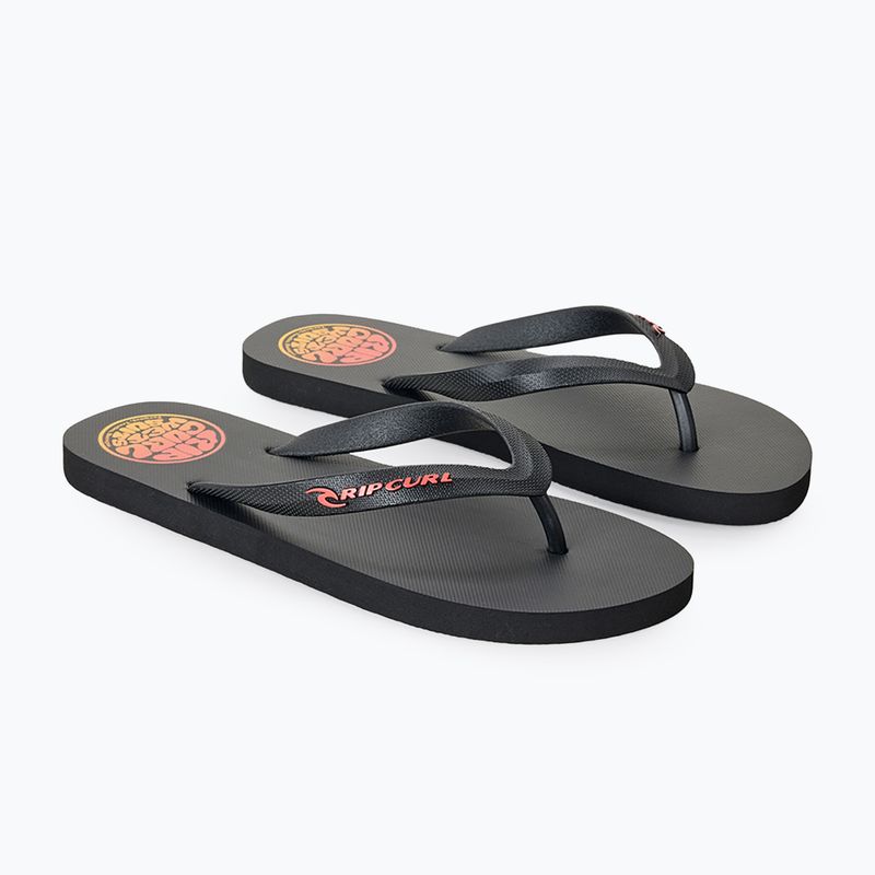 В'єтнамки чоловічі Rip Curl Icons of Surf Bloom Open Toe black/orange 2