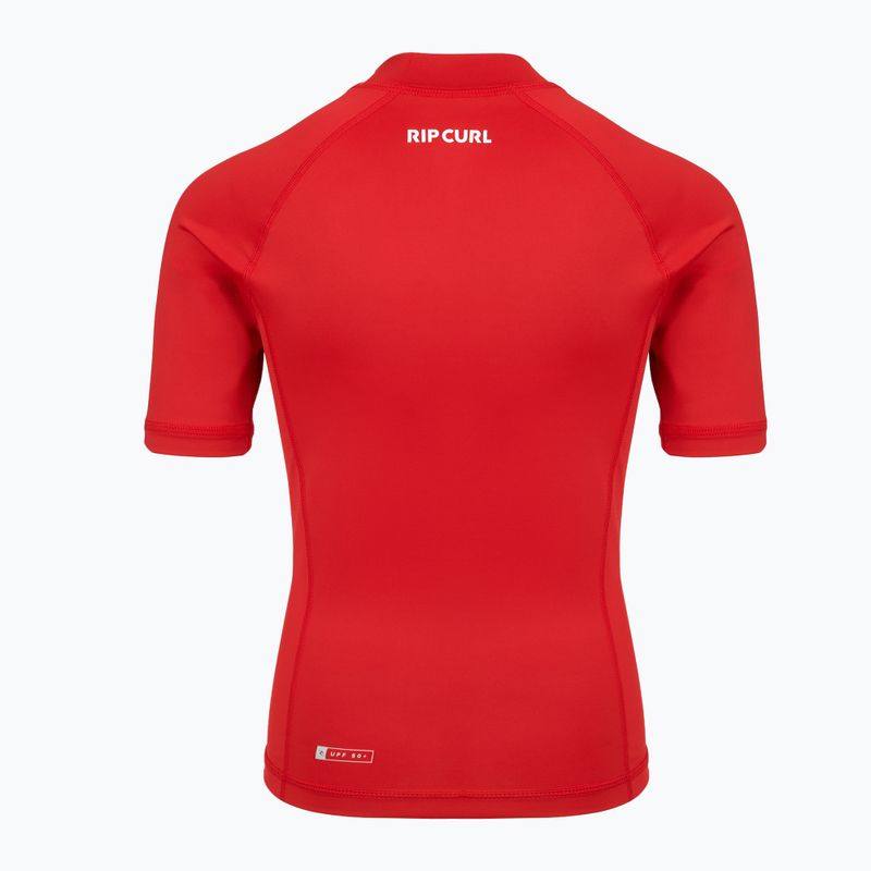 Футболка для плавання дитяча Rip Curl Waves Upf lava red 2