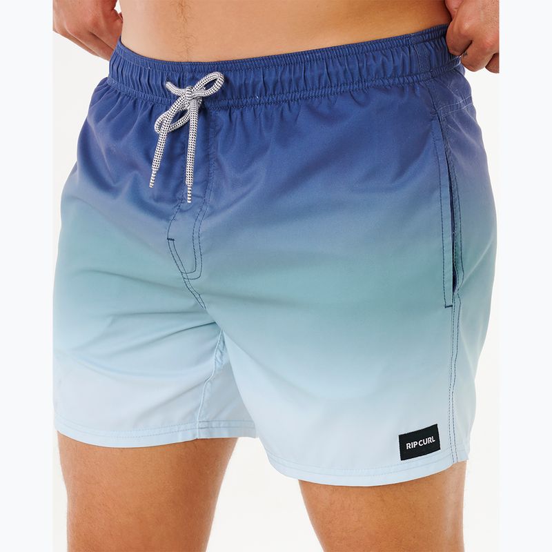 Шорти для плавання чоловічі Rip Curl Offset Fade Volley light navy 5