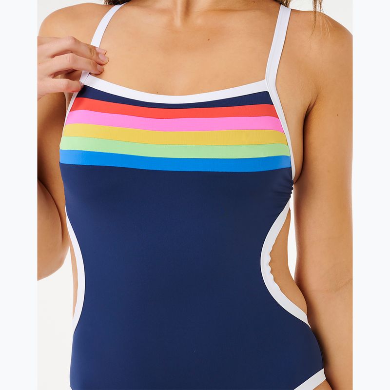 Жіночий суцільний купальник Rip Curl Surf Stripe Cheeky dark navy 6