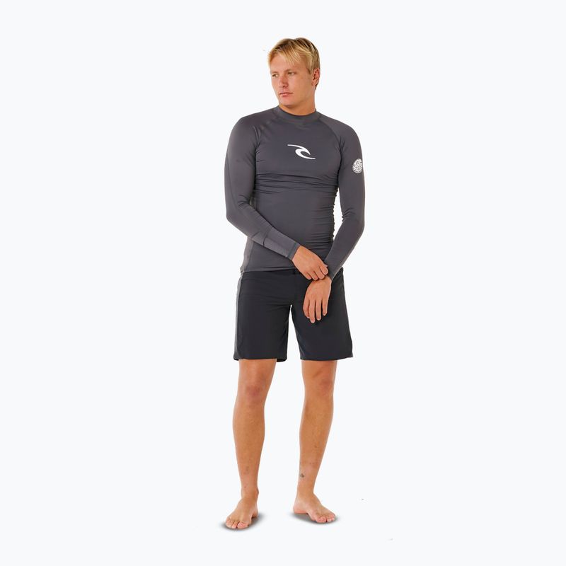 Чоловіча футболка з довгим рукавом для плавання Rip Curl Waves Upf Perf charcoal grey 2