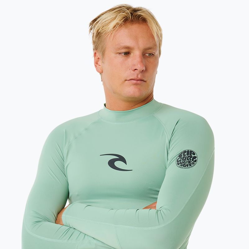 Чоловіча футболка з довгим рукавом для плавання Rip Curl Waves Upf Perf aloe 5
