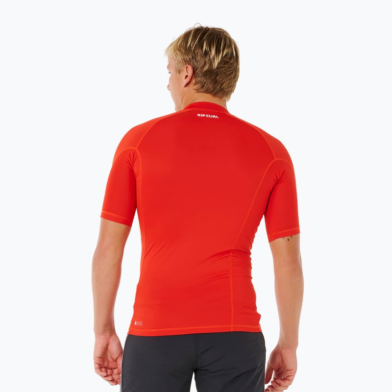 Футболка для плавання чоловіча Rip Curl Waves Upf Perf lava red 3