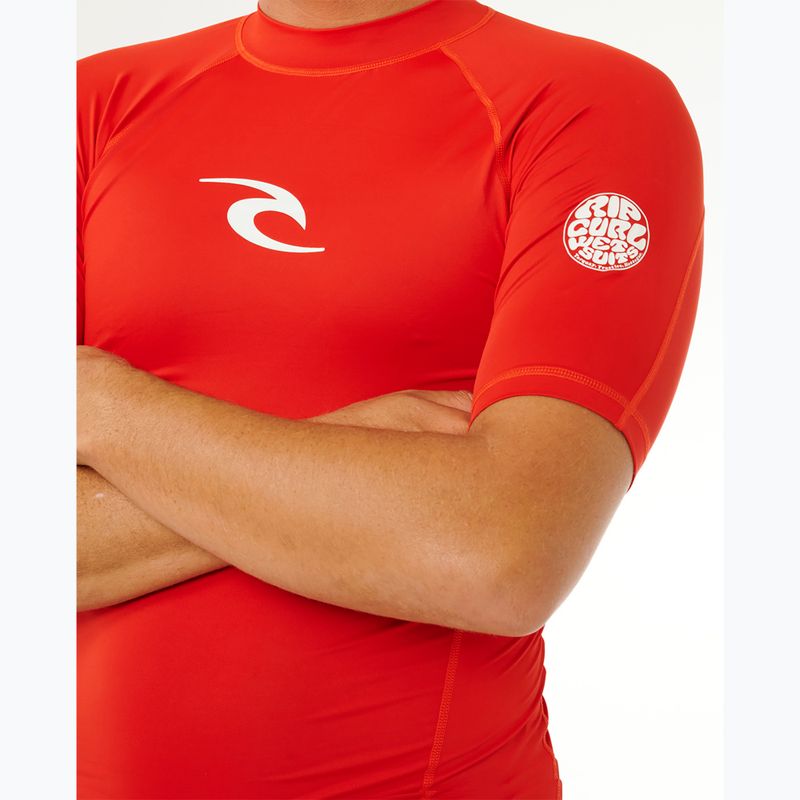 Футболка для плавання чоловіча Rip Curl Waves Upf Perf lava red 6
