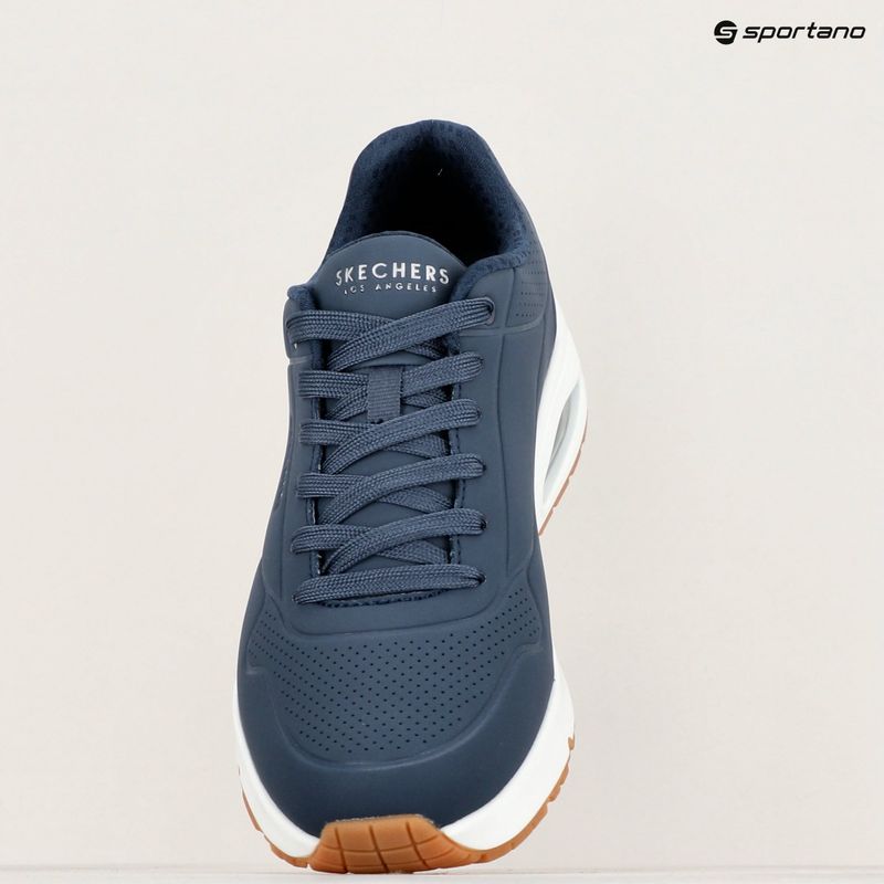 Черевики чоловічі SKECHERS Uno Stand On Air navy/white 14