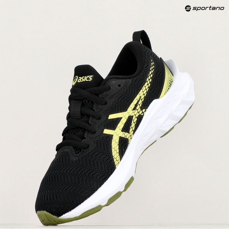 Дитячі бігові кросівки ASICS Novablast 2 GS чорний/світло-жовтий 17