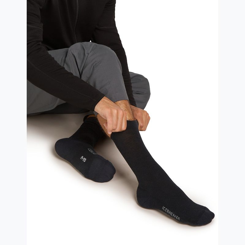 Шкарпетки чоловічі Icebreaker Merino Lifestyle Light Crew black 4