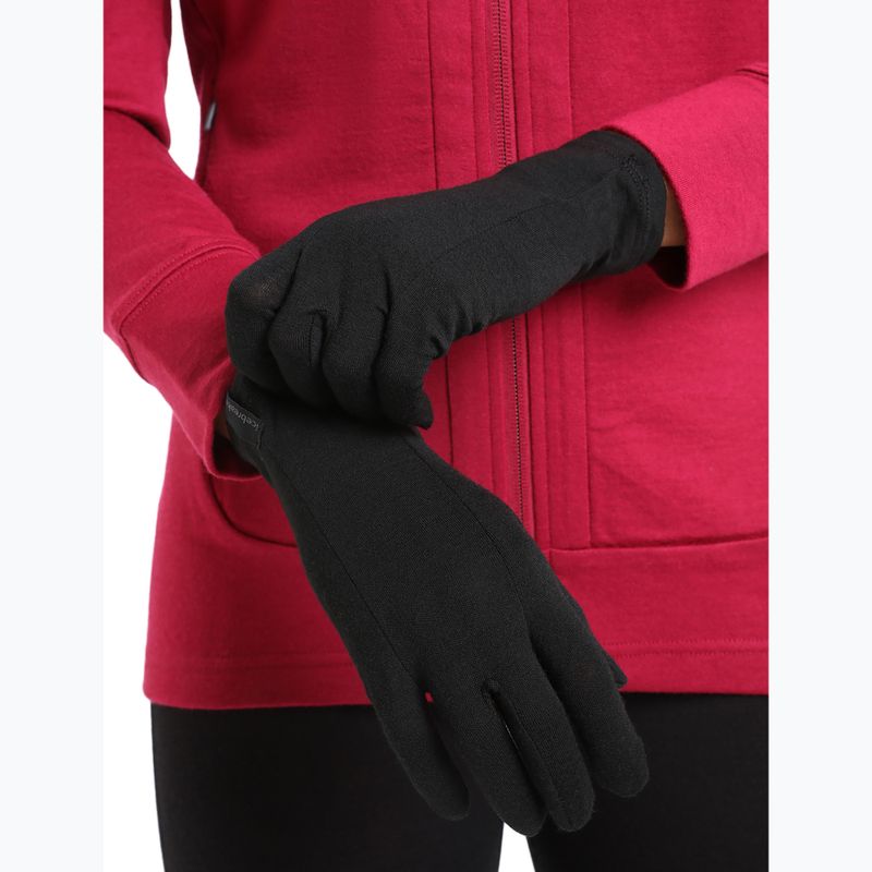 Рукавички трекінгові icebreaker 200 Oasis Glove Liners black 3