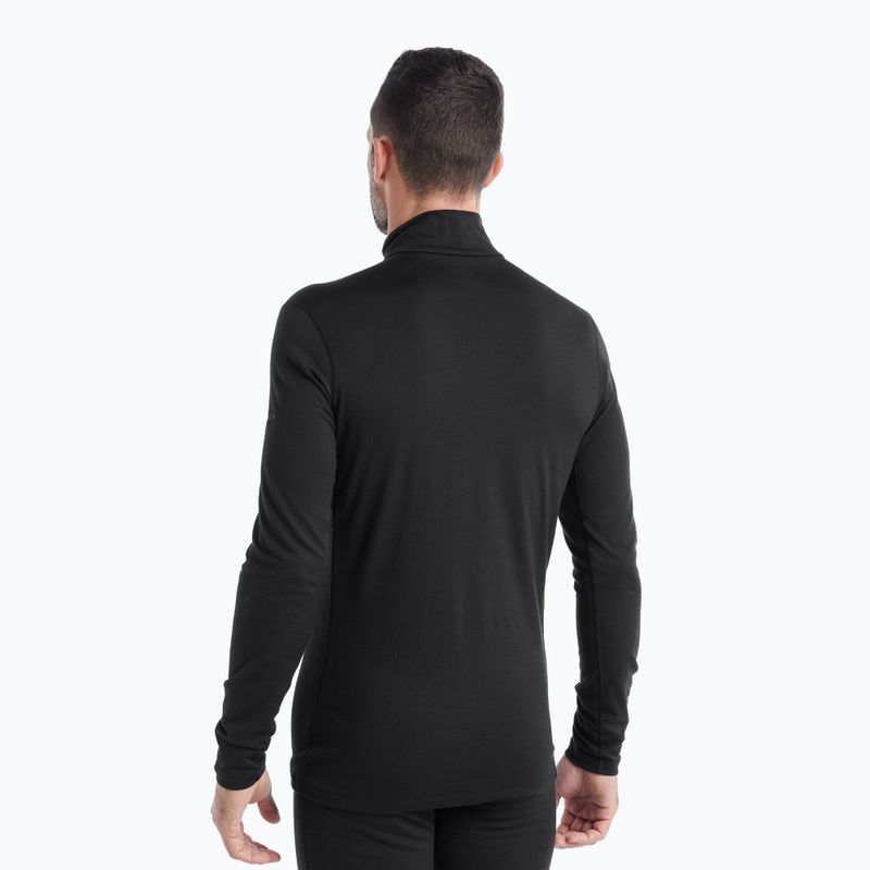 Термокофта чоловіча icebreaker 200 Oasis Half Zip black 3