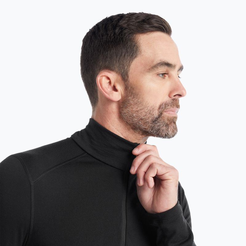 Термокофта чоловіча icebreaker 200 Oasis Half Zip black 4