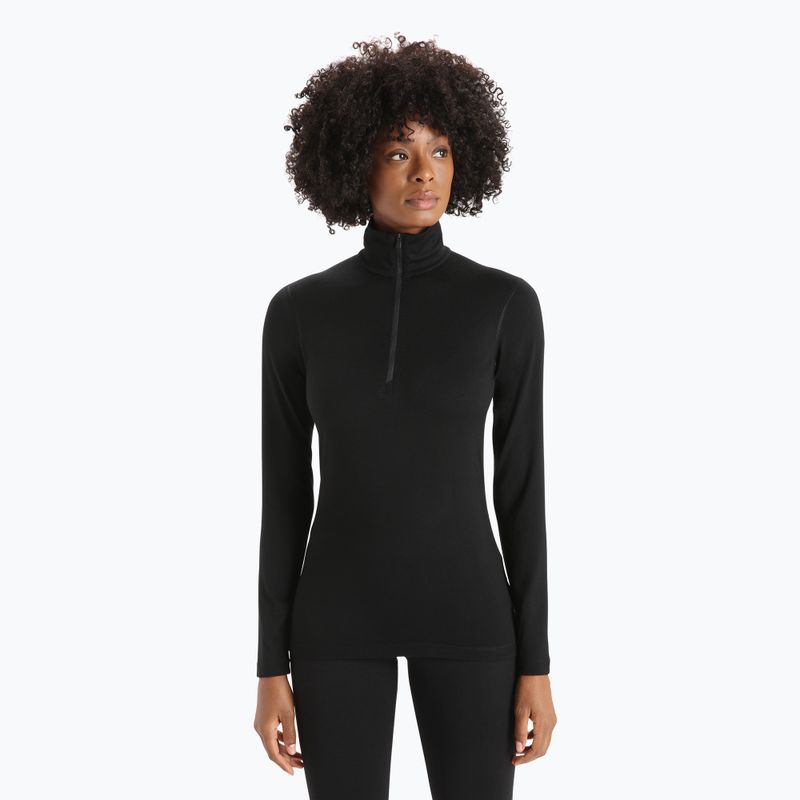 Термокофта жіноча icebreaker 200 Oasis Half Zip black