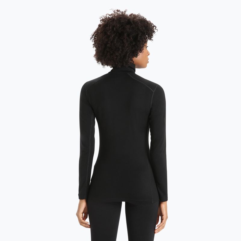Жіноча термоактивна кофта icebreaker 200 Oasis Half Zip black 3