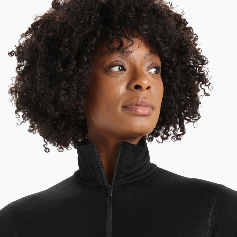 Термокофта жіноча icebreaker 200 Oasis Half Zip black 4