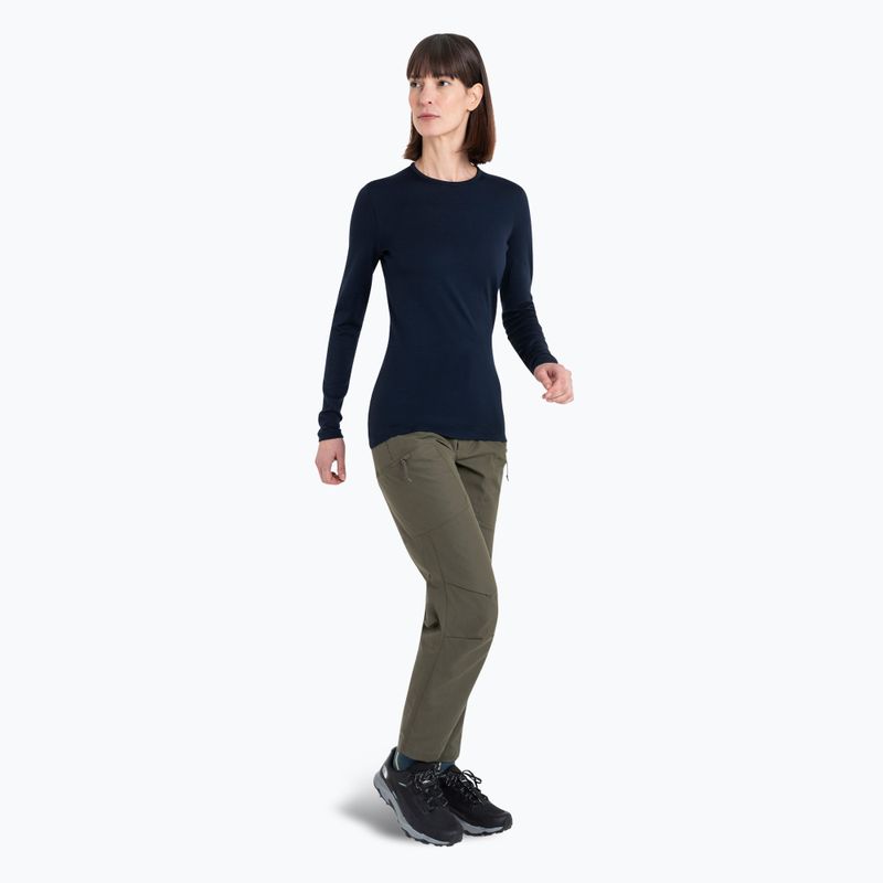 Жіноча термоактивна кофта icebreaker 260 Tech Crewe midnight navy 5