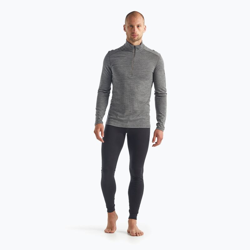 Термокофта чоловіча icebreaker 200 Oasis Half Zip gritstone heather 2