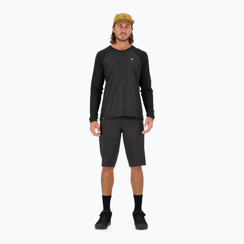 Чоловічий велосипедний лонгслів Mons Royale Tarn Merino Shift Wind Jersey чорний 2