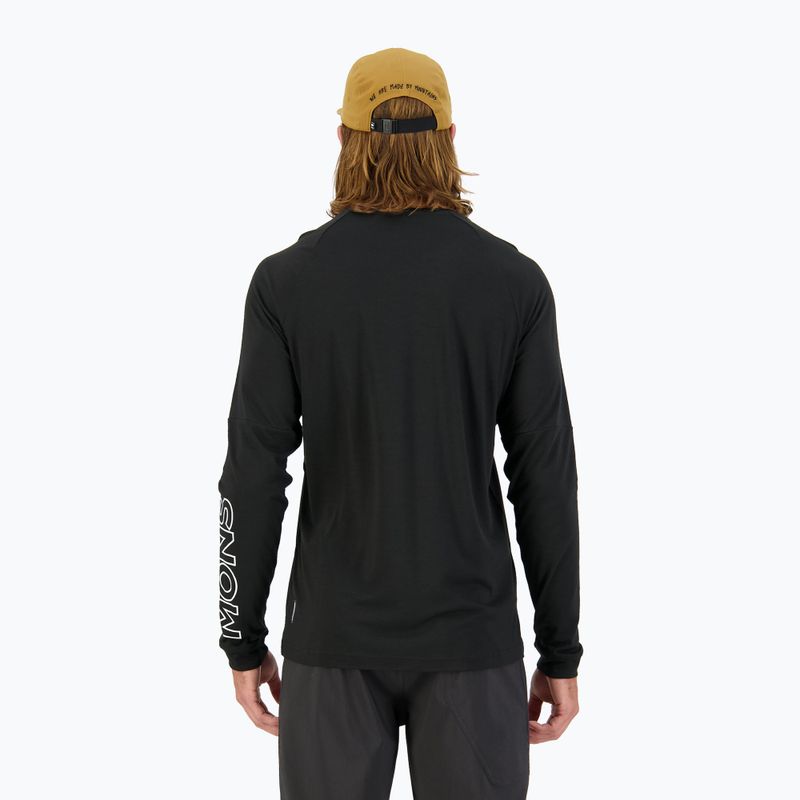 Чоловічий велосипедний лонгслів Mons Royale Tarn Merino Shift Wind Jersey чорний 3