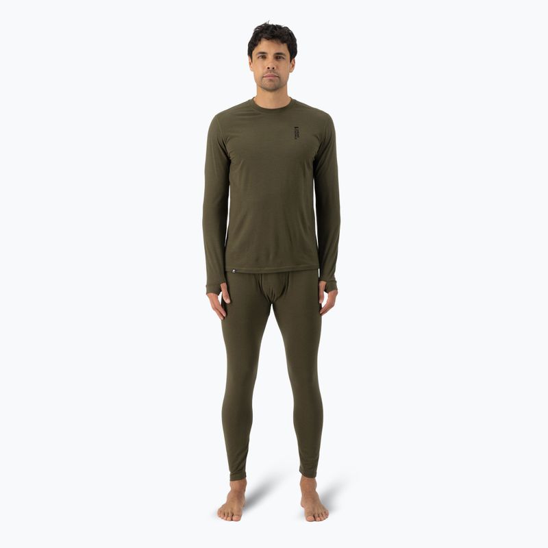 Чоловіча термоактивна кофта Mons Royale Cascade Merino Base Layer dark olive 2
