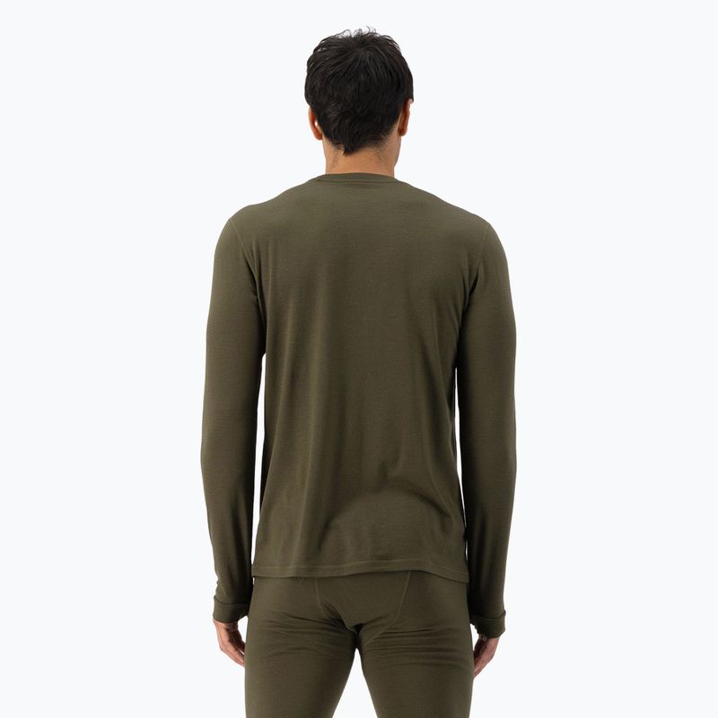 Чоловіча термоактивна кофта Mons Royale Cascade Merino Base Layer dark olive 3